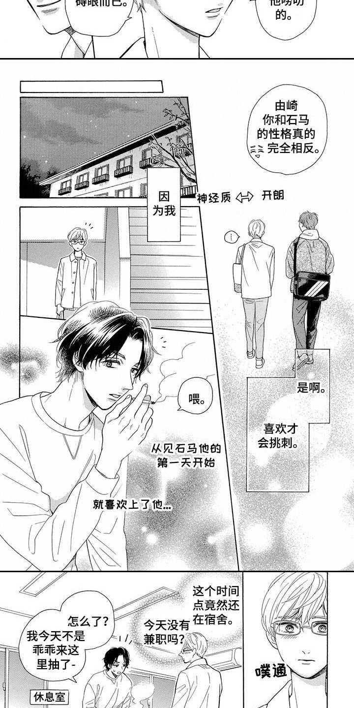 《房间里的猫》漫画最新章节第1章：暗恋免费下拉式在线观看章节第【6】张图片