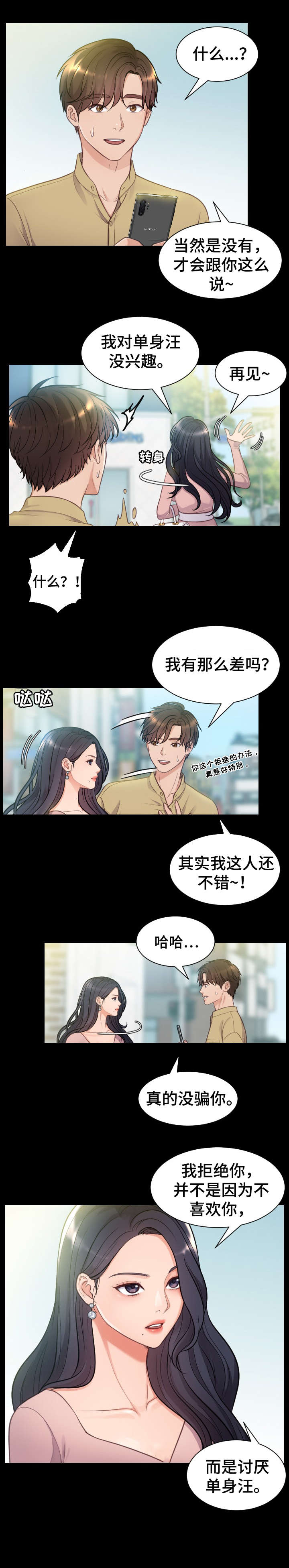 《无奈的谎言》漫画最新章节第1章：女神免费下拉式在线观看章节第【3】张图片