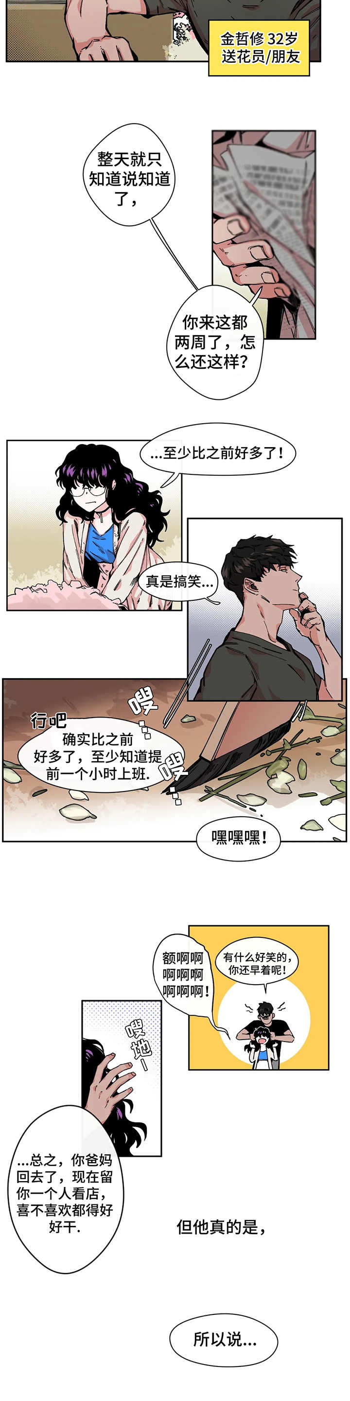 《刺玫瑰》漫画最新章节第2章：花店免费下拉式在线观看章节第【3】张图片