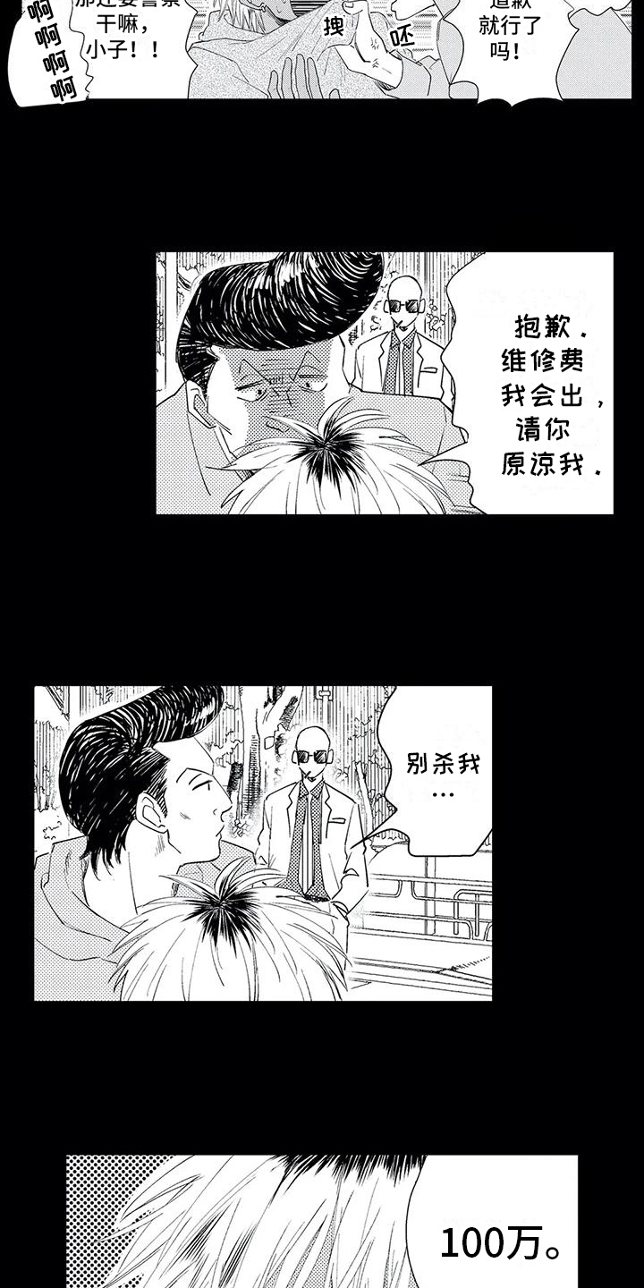 《可爱的傻瓜君》漫画最新章节第1章：欠债免费下拉式在线观看章节第【5】张图片