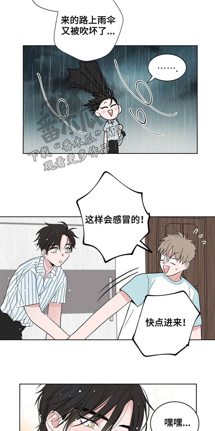 《猫狗攻防战》漫画最新章节第37章：淋雨免费下拉式在线观看章节第【12】张图片