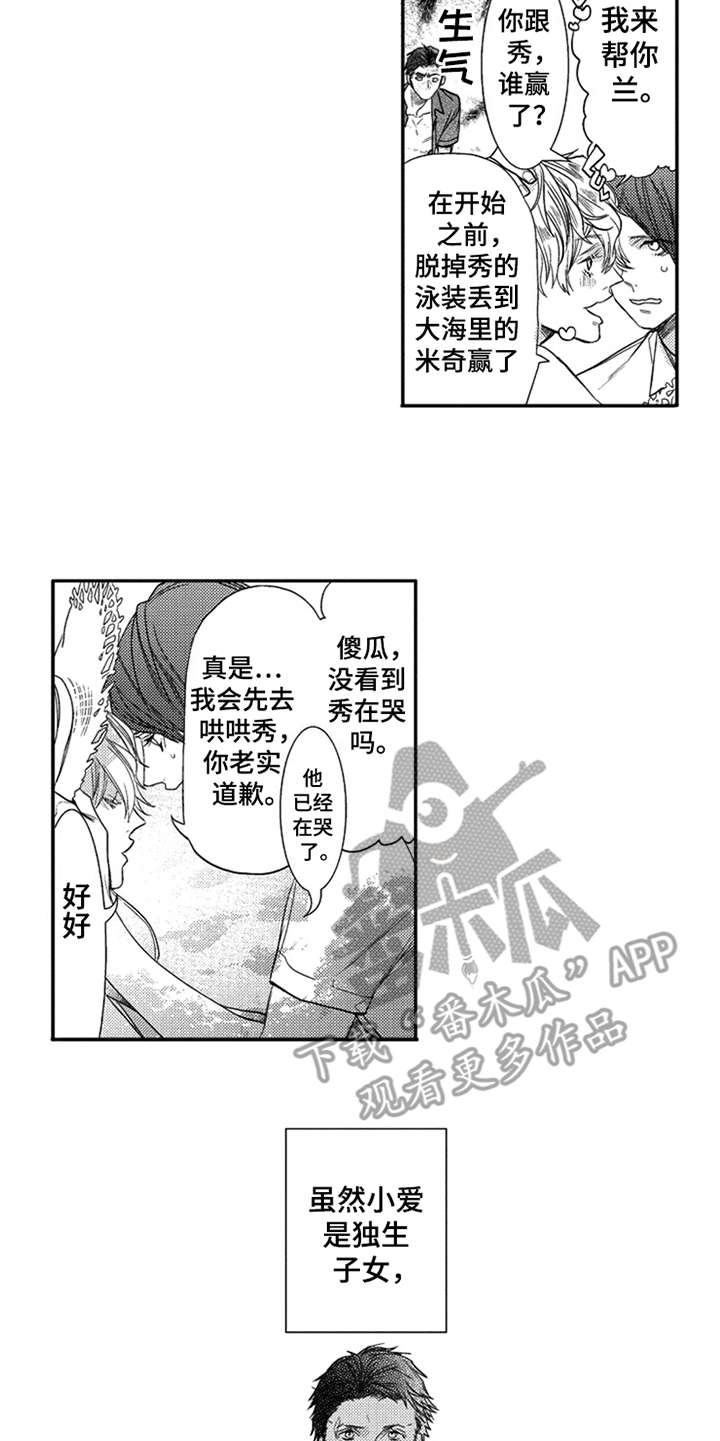 《三兄弟情义》漫画最新章节第7章：隐瞒内心免费下拉式在线观看章节第【2】张图片