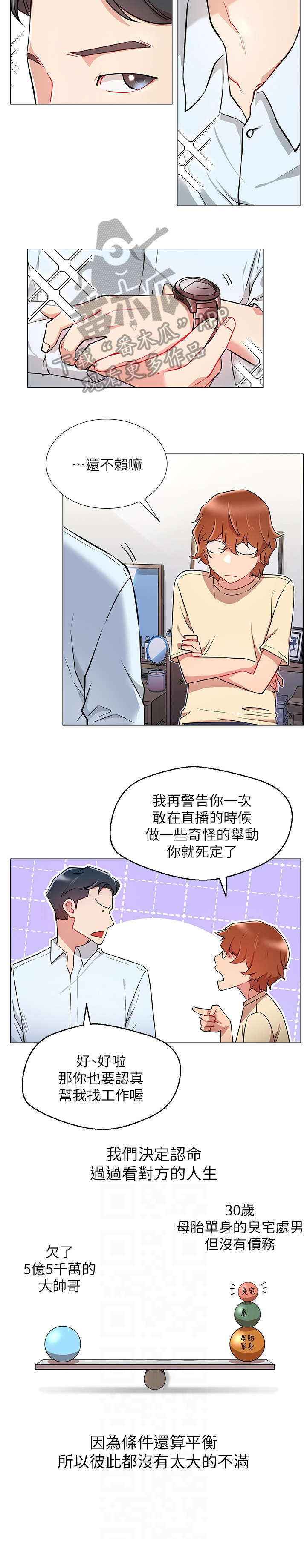 《网红生活》漫画最新章节第6章：直播免费下拉式在线观看章节第【4】张图片