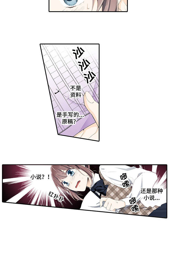 《崇拜的上司》漫画最新章节第2章：小说免费下拉式在线观看章节第【1】张图片