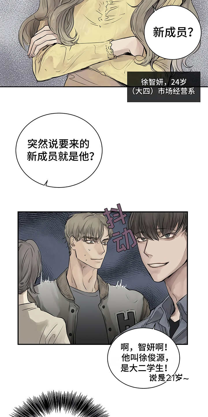 《毒蛇缠咬》漫画最新章节第2章：加入社团免费下拉式在线观看章节第【3】张图片