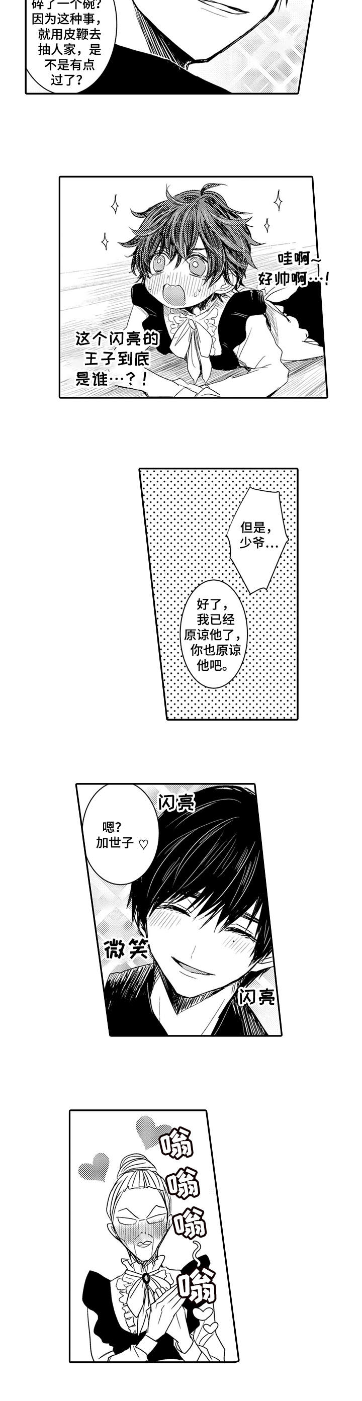 《恶意惩罚》漫画最新章节第1章：笨手笨脚免费下拉式在线观看章节第【2】张图片