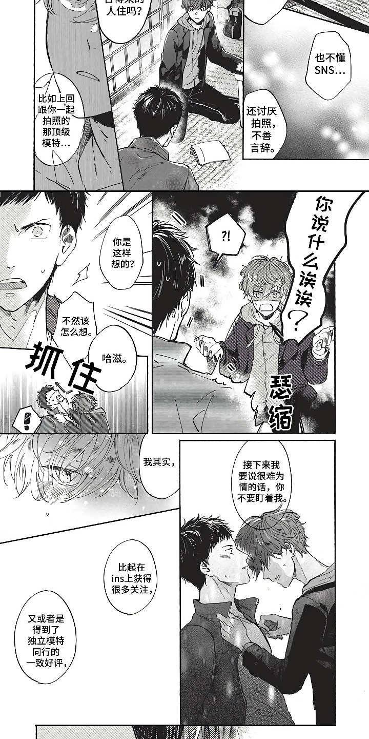 《燃烧青春》漫画最新章节第8章：模特友人免费下拉式在线观看章节第【5】张图片