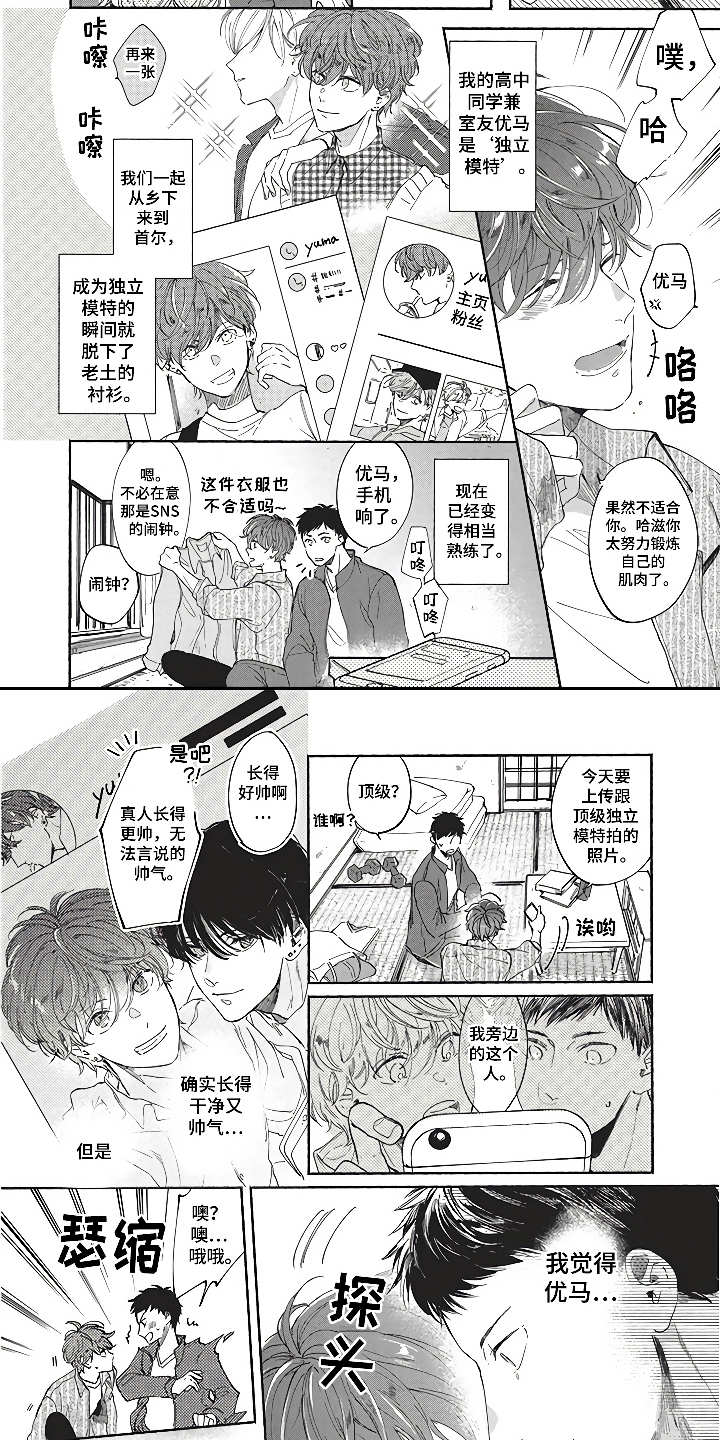 《燃烧青春》漫画最新章节第8章：模特友人免费下拉式在线观看章节第【11】张图片