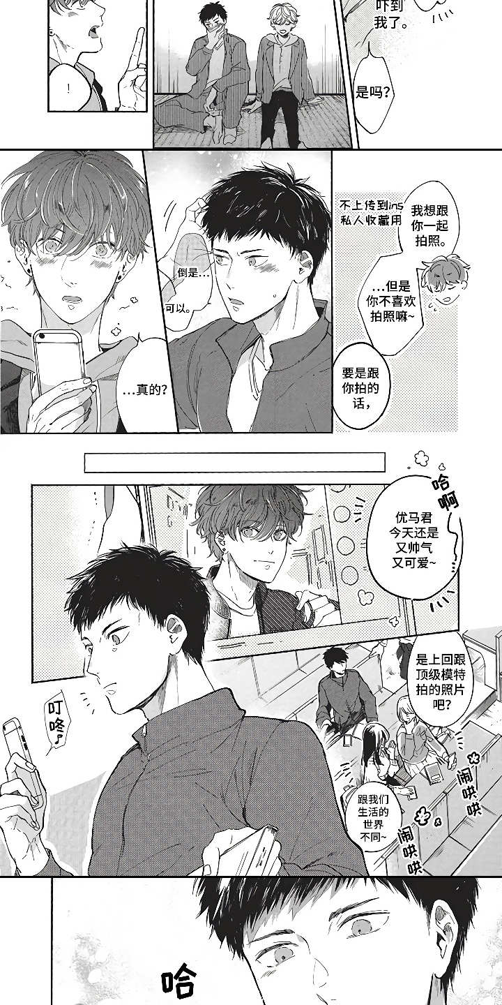 《燃烧青春》漫画最新章节第8章：模特友人免费下拉式在线观看章节第【2】张图片