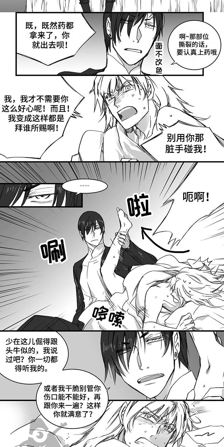 《落魄王子》漫画最新章节第11章：上药免费下拉式在线观看章节第【5】张图片