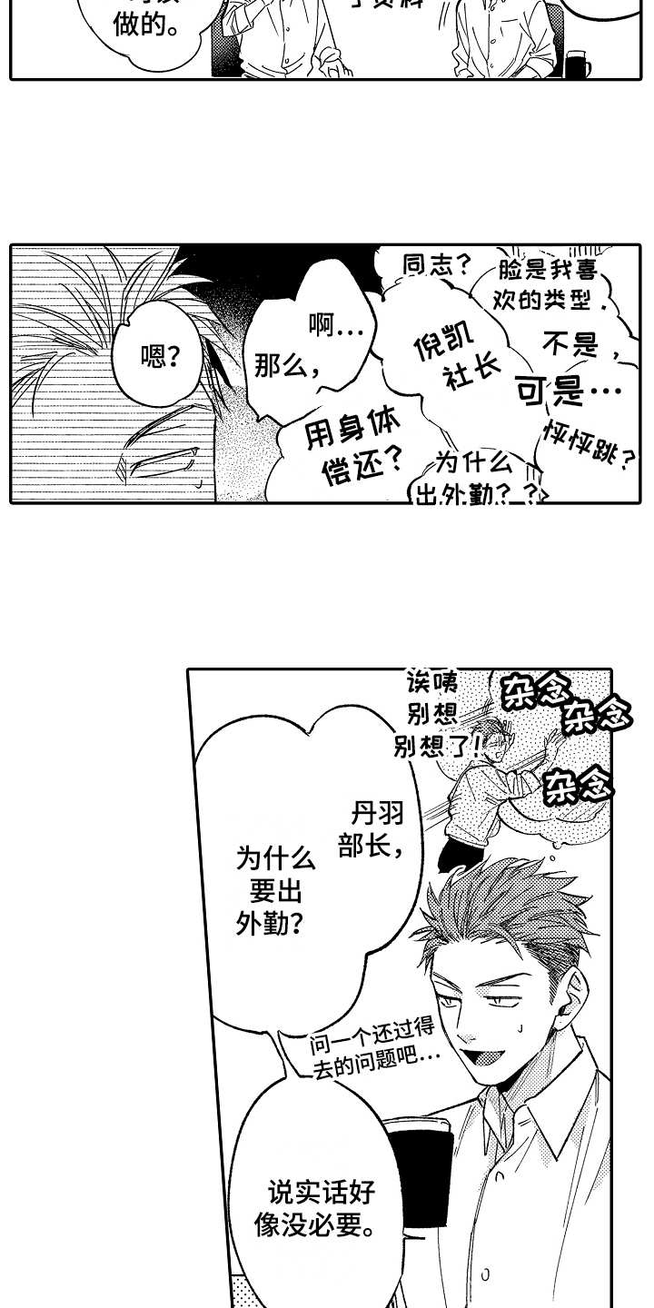 《老板很可爱》漫画最新章节第6章：胡思乱想免费下拉式在线观看章节第【13】张图片