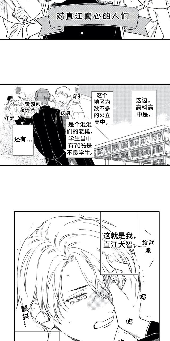 《双重目的》漫画最新章节第1章：不良老大免费下拉式在线观看章节第【10】张图片