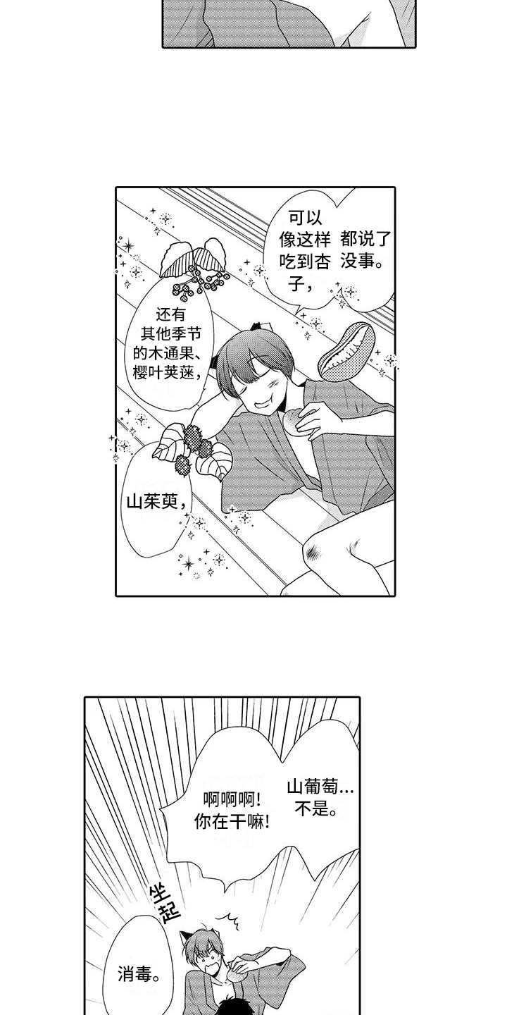 《山神是猫妖》漫画最新章节第3章：摘果子免费下拉式在线观看章节第【2】张图片