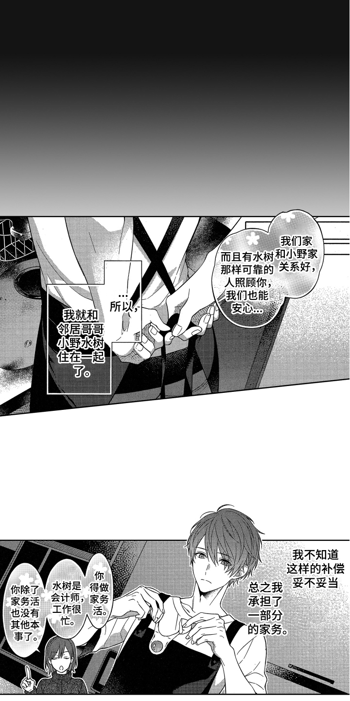 《融化的吻》漫画最新章节第1章：同居免费下拉式在线观看章节第【8】张图片