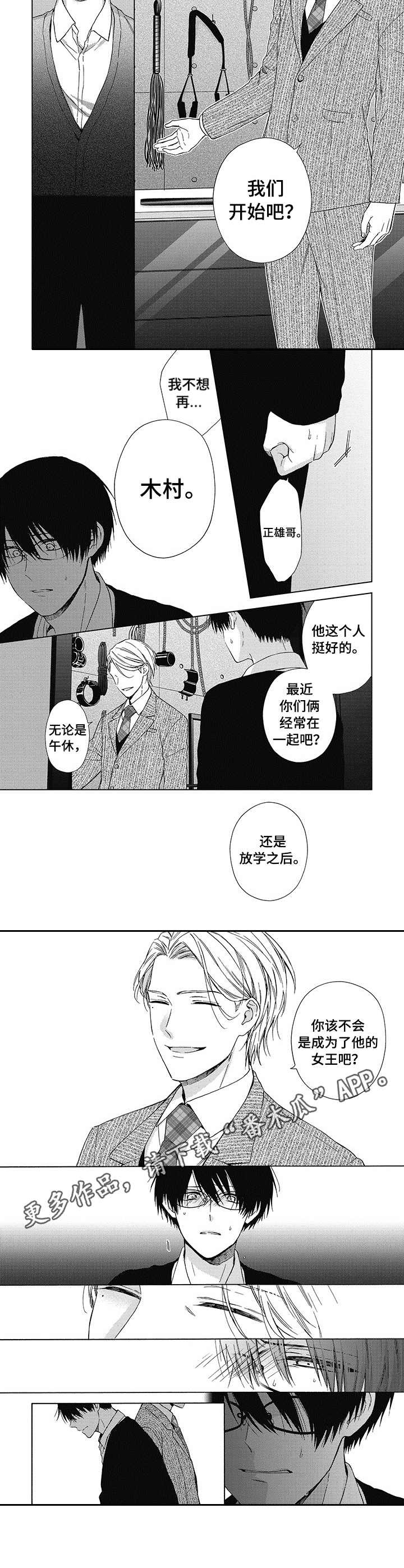 《冷面学长》漫画最新章节第10章：被逼无奈免费下拉式在线观看章节第【1】张图片