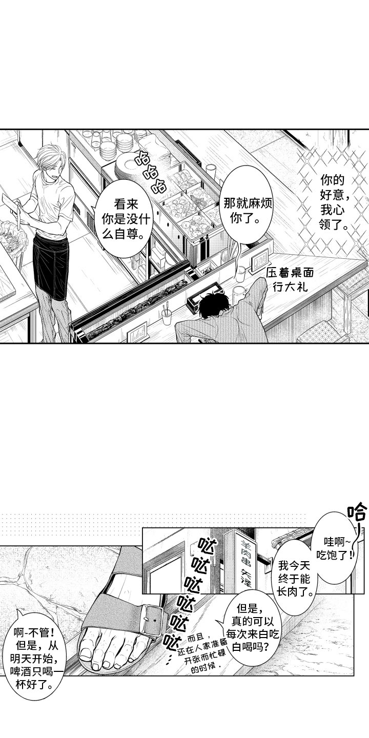 《补偿约定》漫画最新章节第2章：客人免费下拉式在线观看章节第【14】张图片