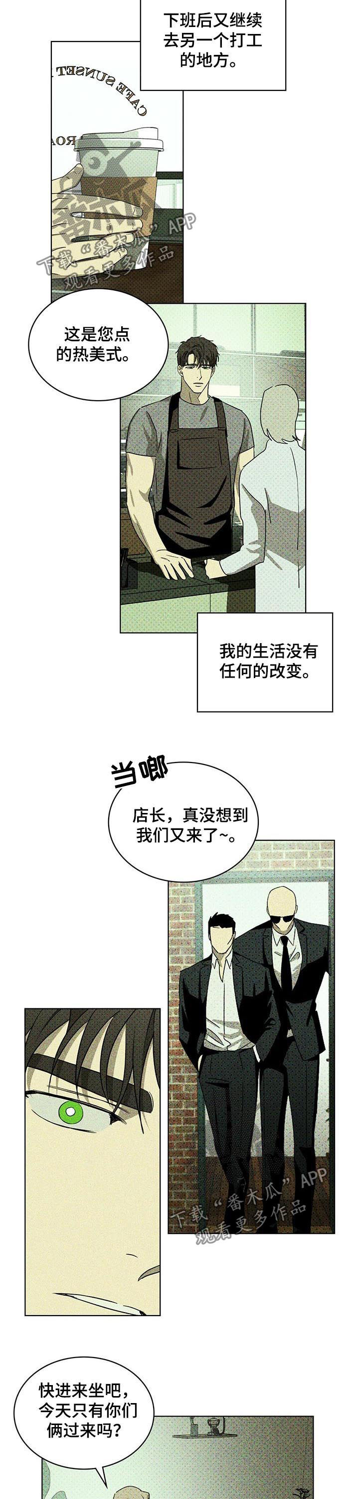 《绿色纹理》漫画最新章节第44章：一切照旧免费下拉式在线观看章节第【4】张图片