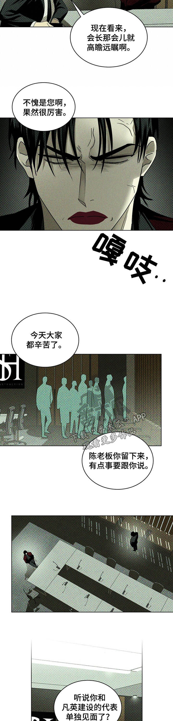 《绿色纹理》漫画最新章节第47章：高层会议免费下拉式在线观看章节第【8】张图片