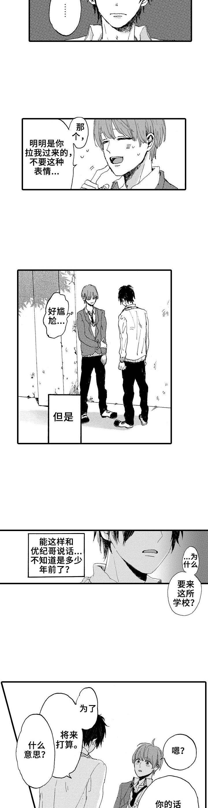 《想亲吻哥哥》漫画最新章节第2章：同所学校免费下拉式在线观看章节第【2】张图片