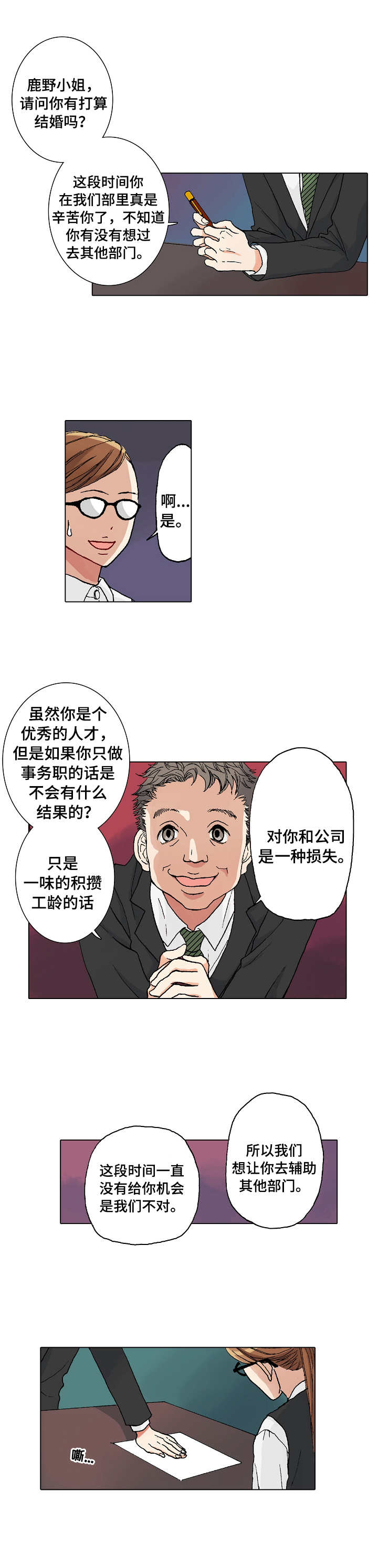 《距离为零》漫画最新章节第1章：调职免费下拉式在线观看章节第【8】张图片