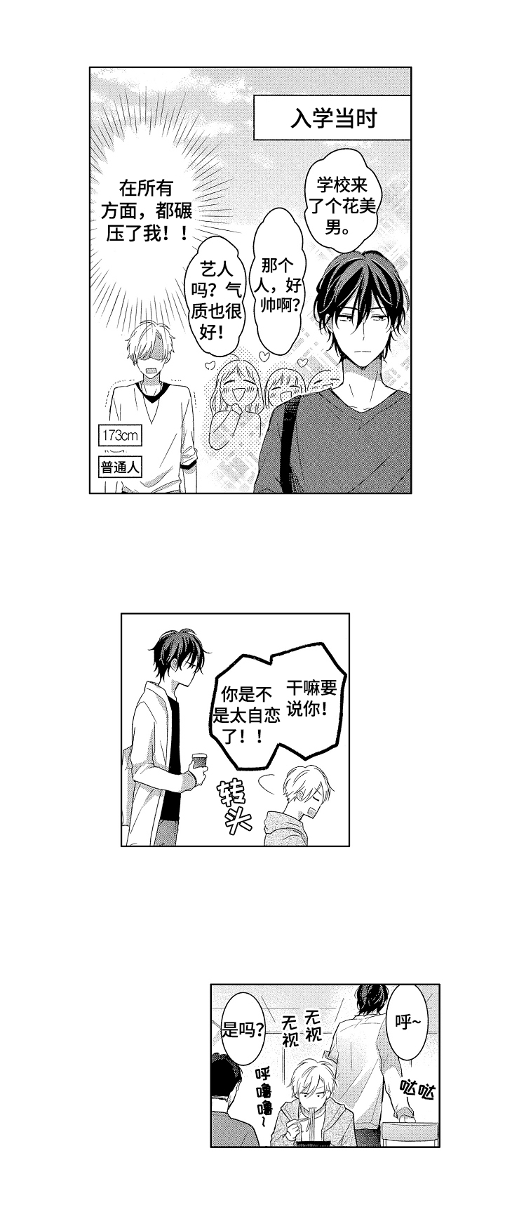 《劲敌挑战》漫画最新章节第1章：想打人免费下拉式在线观看章节第【3】张图片