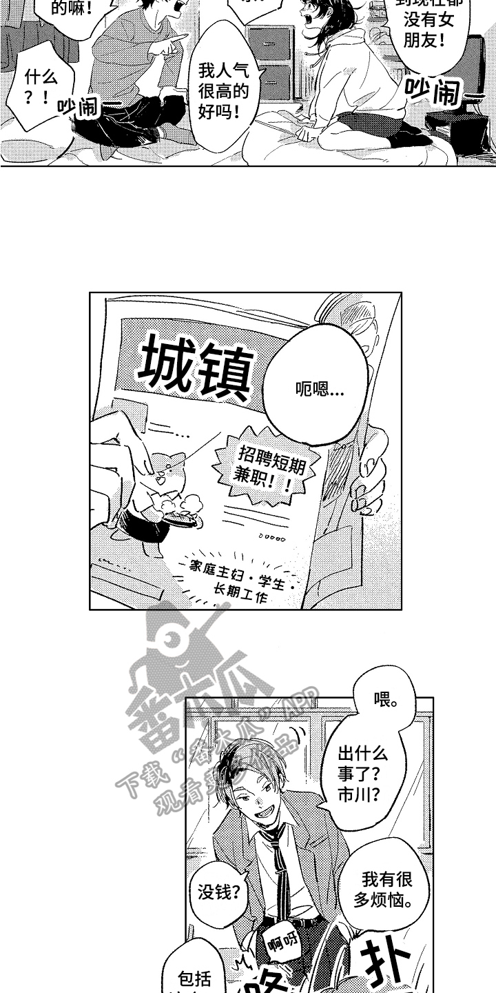 《表白好时机》漫画最新章节第4章：兼职免费下拉式在线观看章节第【13】张图片