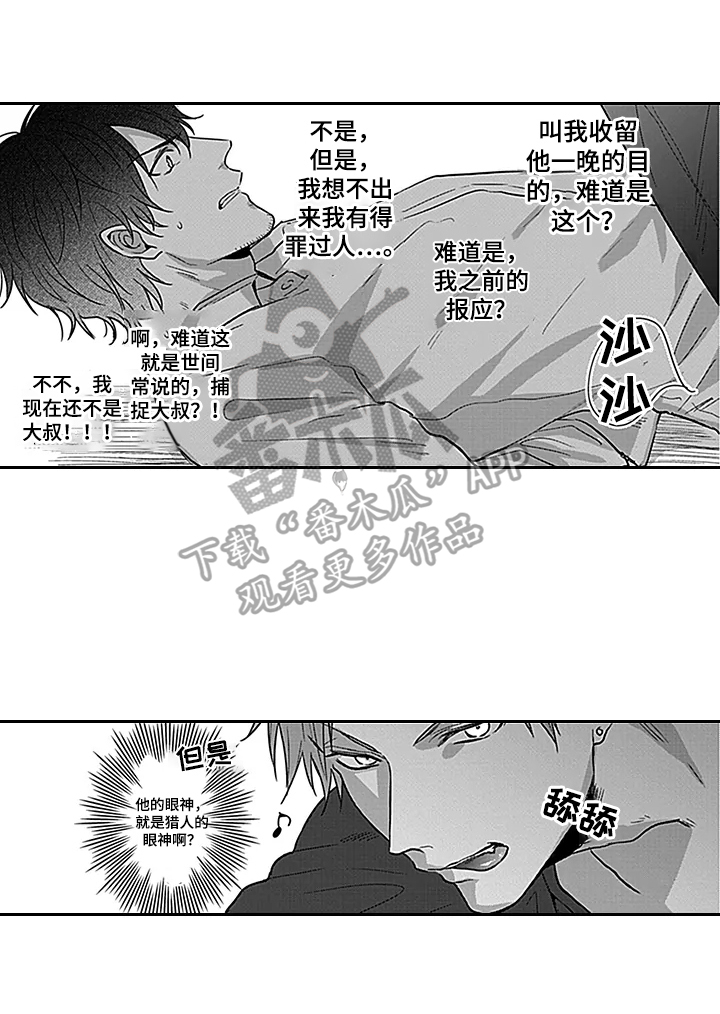 《我的可爱表弟》漫画最新章节第19章：猎人的眼神免费下拉式在线观看章节第【2】张图片