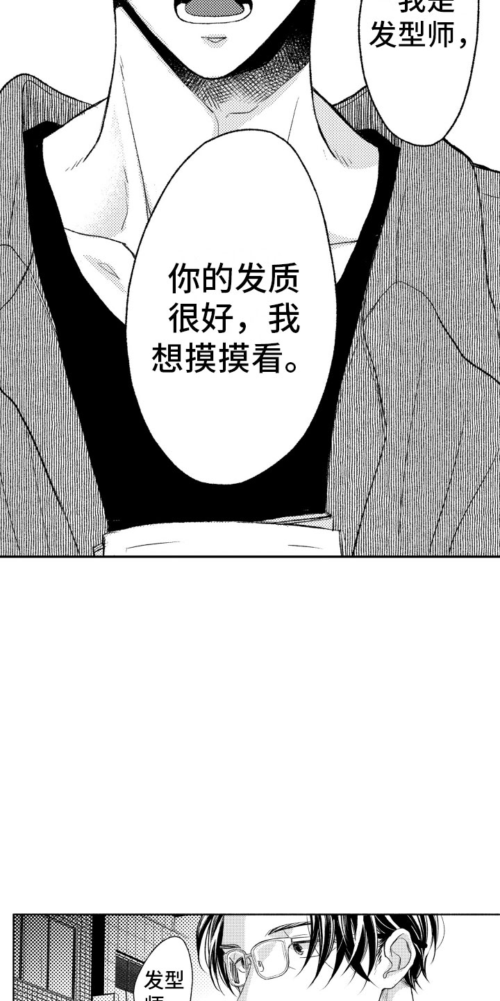 《私人理发师》漫画最新章节第2章：喜欢的类型免费下拉式在线观看章节第【13】张图片