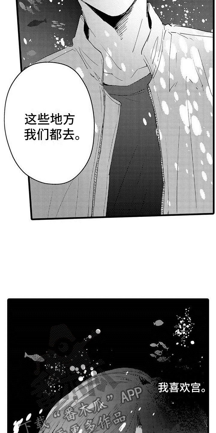 《演技派》漫画最新章节第9章：水族馆免费下拉式在线观看章节第【12】张图片