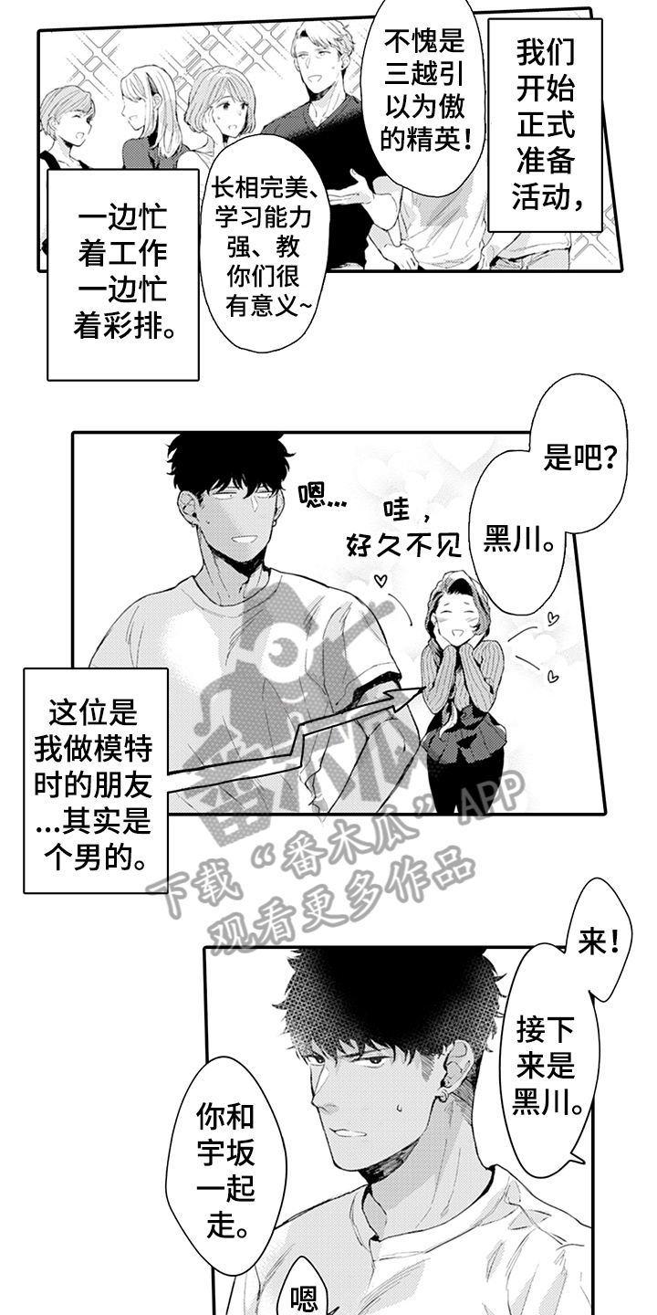 《秘密模特》漫画最新章节第10章：逃避免费下拉式在线观看章节第【3】张图片