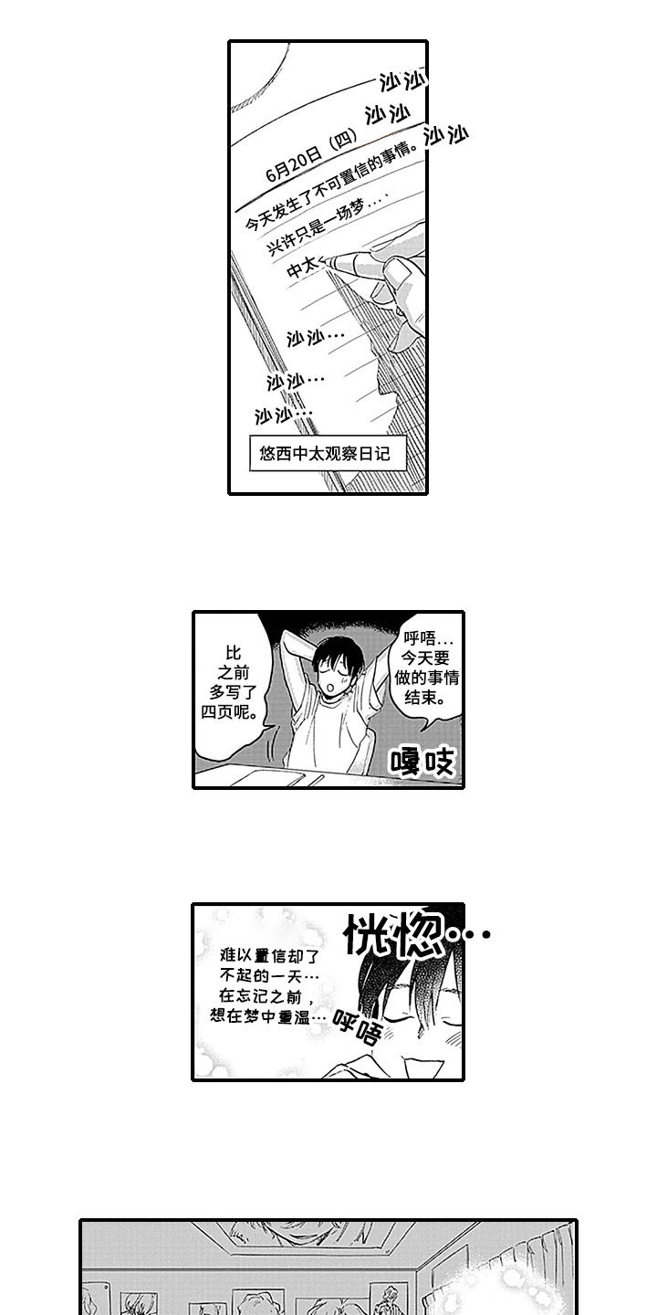 《命运来到我身边》漫画最新章节第2章：观察日记免费下拉式在线观看章节第【2】张图片