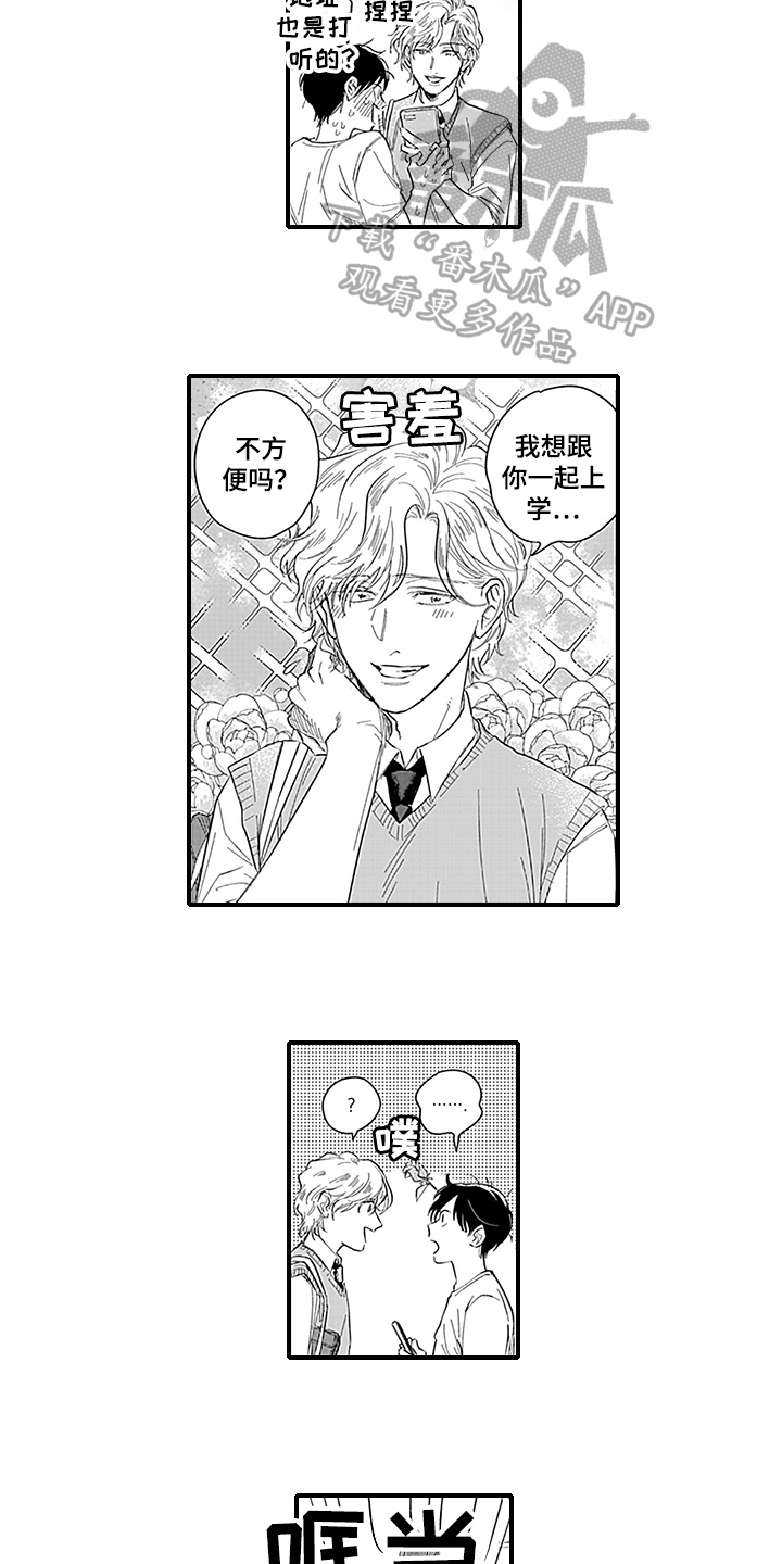 《命运来到我身边》漫画最新章节第5章：一起上学免费下拉式在线观看章节第【3】张图片