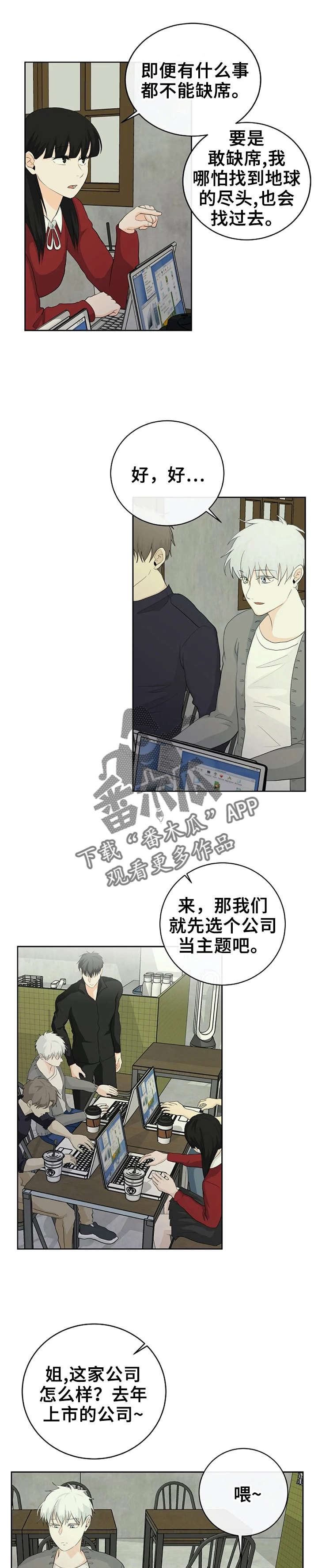 《贴身使者》漫画最新章节第10章：小组讨论免费下拉式在线观看章节第【2】张图片