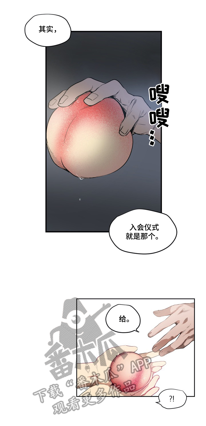 《小桃与小爱》漫画最新章节第4章：入会仪式免费下拉式在线观看章节第【3】张图片