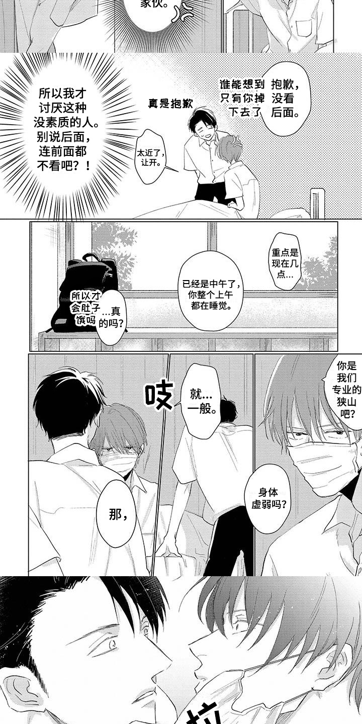 《毒舌男友》漫画最新章节第1章：撞晕免费下拉式在线观看章节第【3】张图片