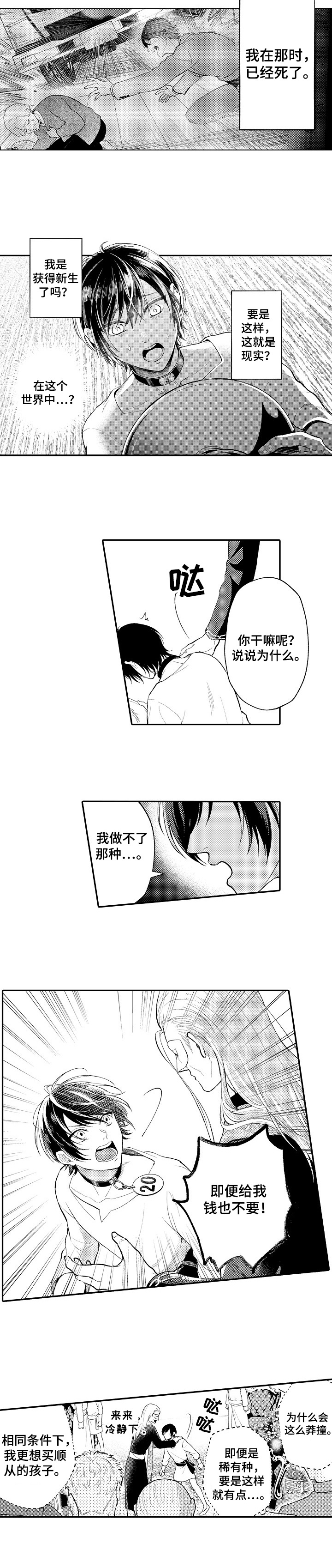 《异界奴隶生活》漫画最新章节第3章：拒绝免费下拉式在线观看章节第【1】张图片