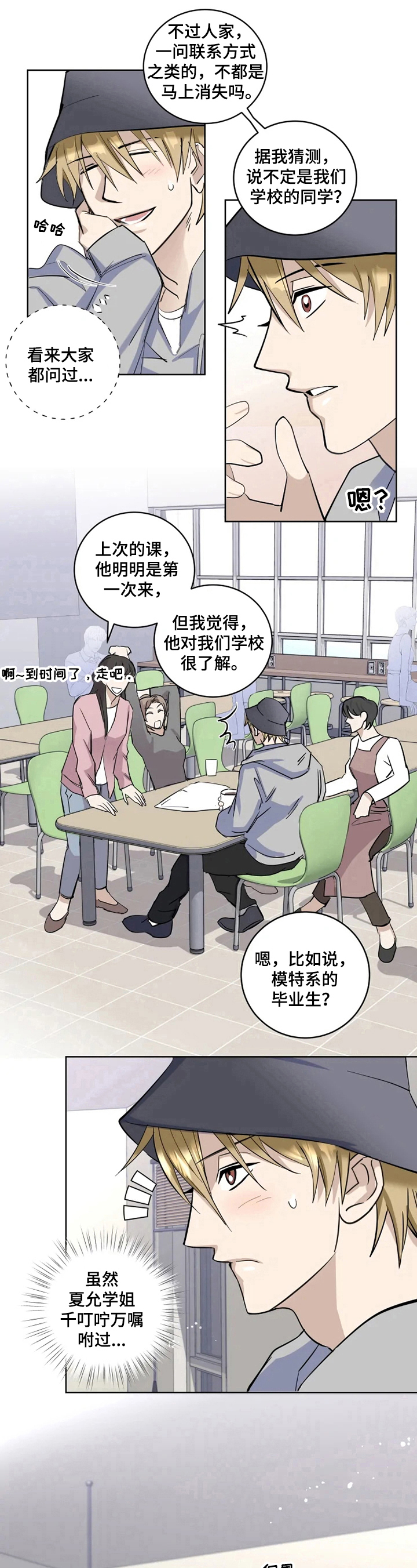 《专属模特》漫画最新章节第3章：好奇免费下拉式在线观看章节第【2】张图片