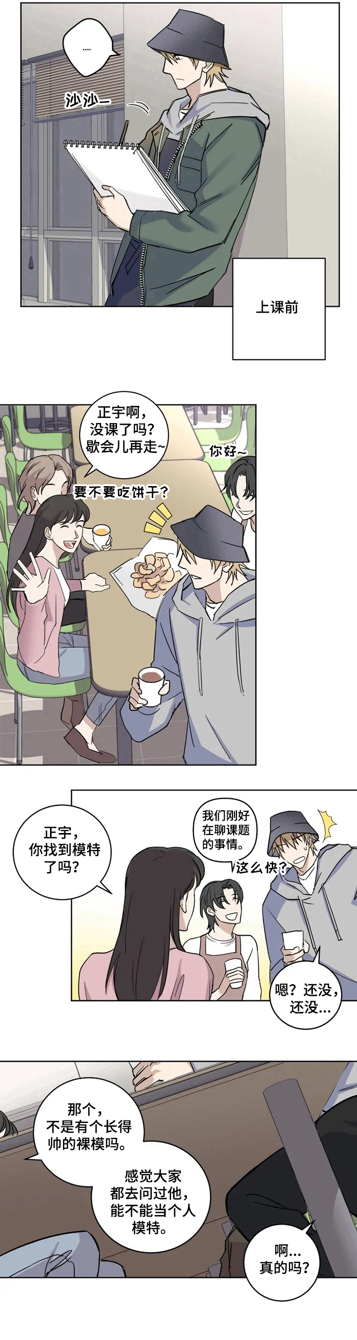 《专属模特》漫画最新章节第3章：好奇免费下拉式在线观看章节第【3】张图片