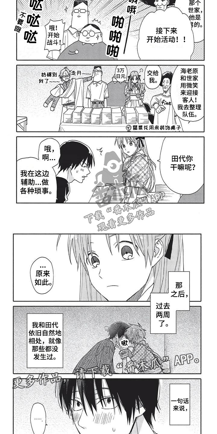 《极致动漫社》漫画最新章节第12章：不自在免费下拉式在线观看章节第【2】张图片