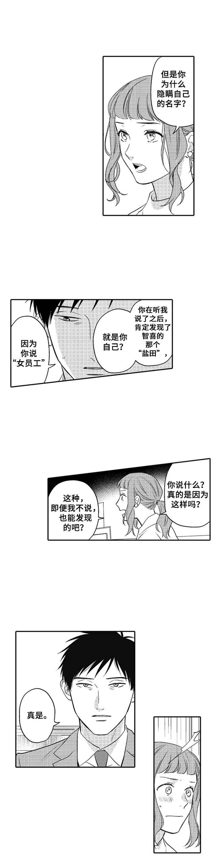 《老实的盐田》漫画最新章节第20章：质问免费下拉式在线观看章节第【4】张图片