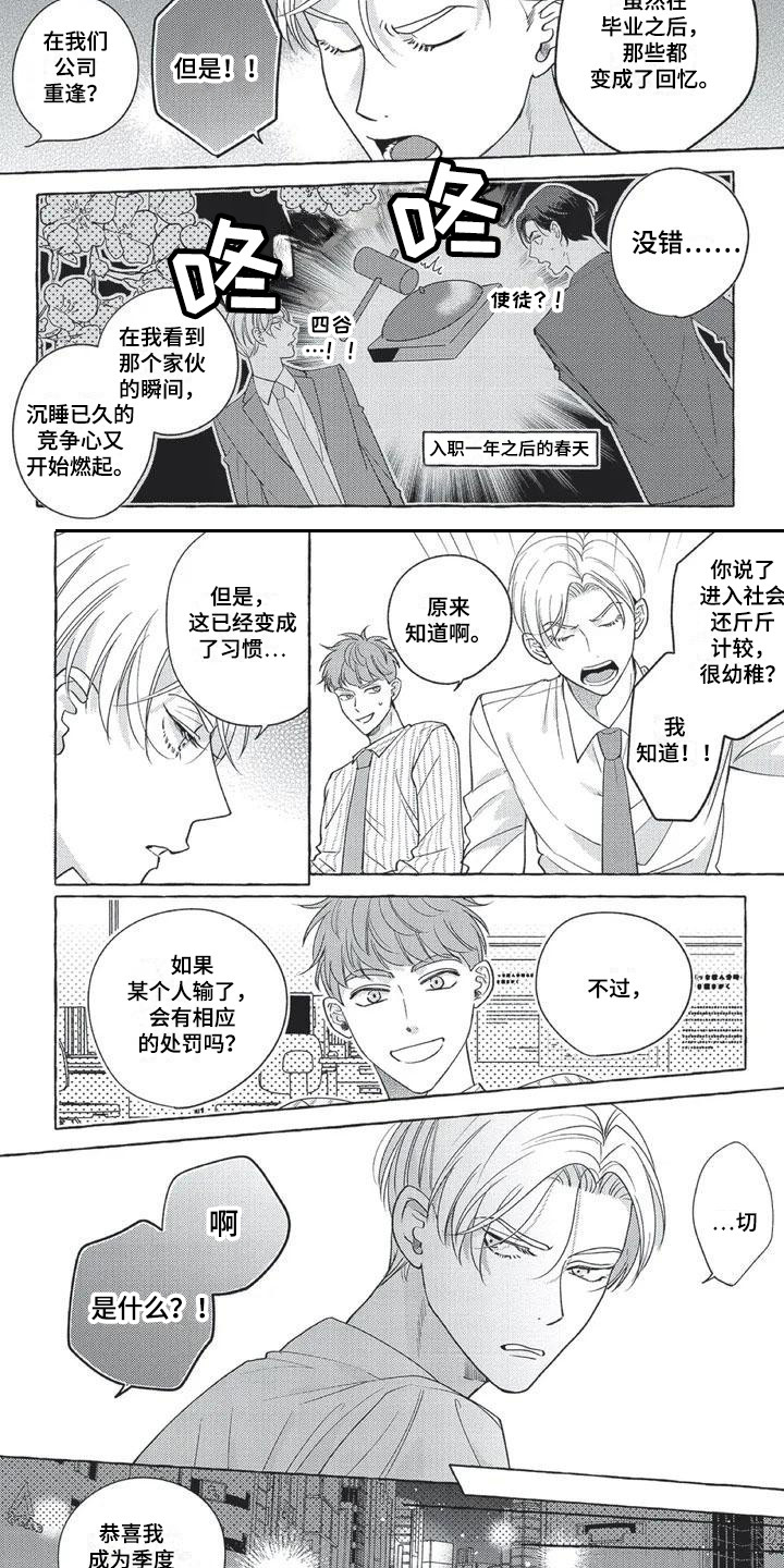 《冤家对手》漫画最新章节第1章：斗志免费下拉式在线观看章节第【4】张图片