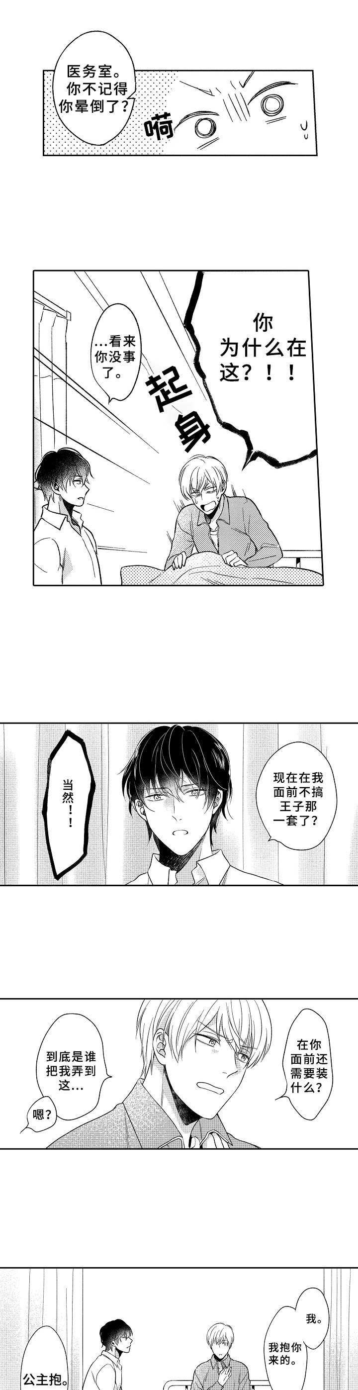 《黑白王子》漫画最新章节第3章：晕倒免费下拉式在线观看章节第【5】张图片