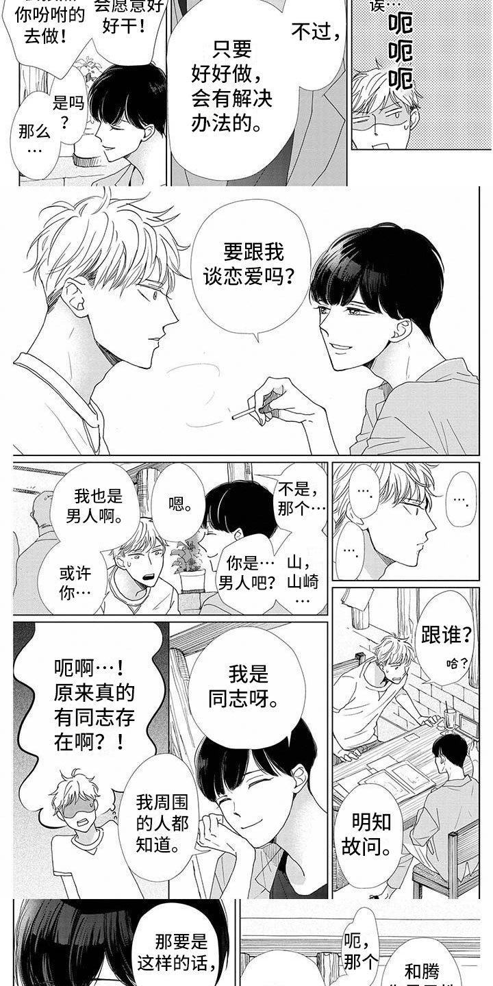 《他的谎言和嘴唇》漫画最新章节第2章：恋爱吗？免费下拉式在线观看章节第【3】张图片