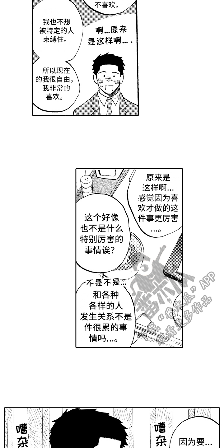 《融化在晚上》漫画最新章节第5章：羡慕免费下拉式在线观看章节第【6】张图片