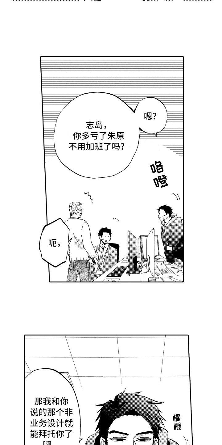 《融化在晚上》漫画最新章节第10章：工作热情免费下拉式在线观看章节第【2】张图片