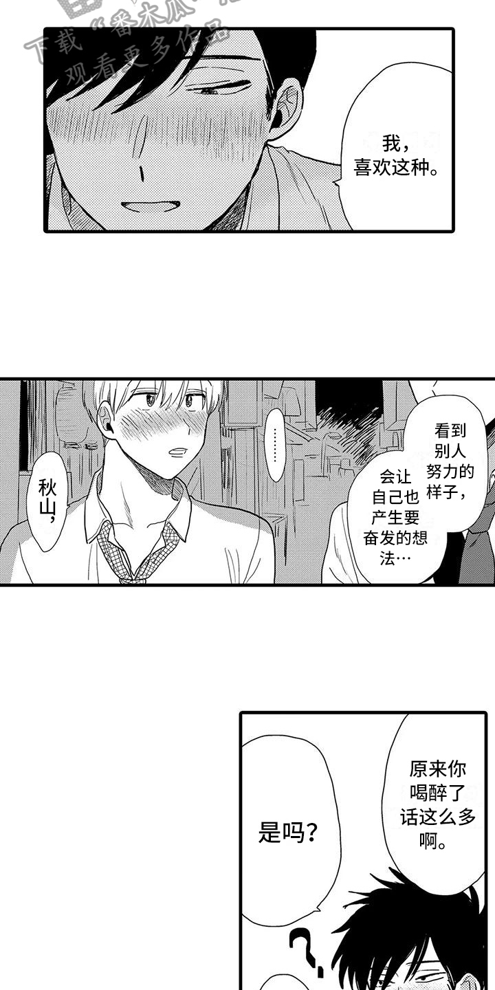 《酒后真言》漫画最新章节第7章：喝酒免费下拉式在线观看章节第【2】张图片