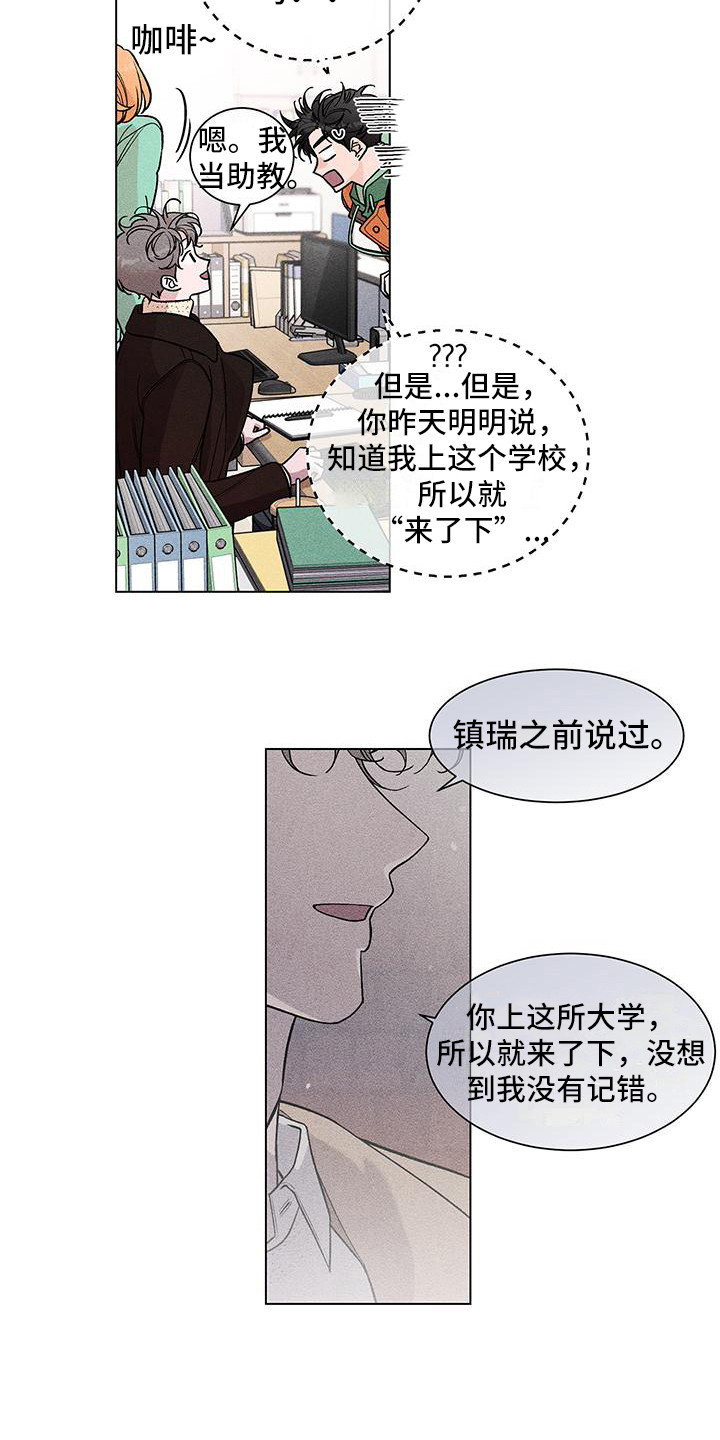 《遗留恋人》漫画最新章节第12章：助教免费下拉式在线观看章节第【4】张图片