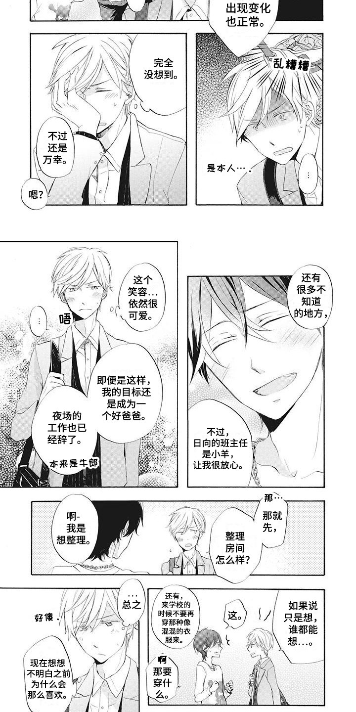 《暖男班主任》漫画最新章节第2章：单亲爸爸免费下拉式在线观看章节第【4】张图片