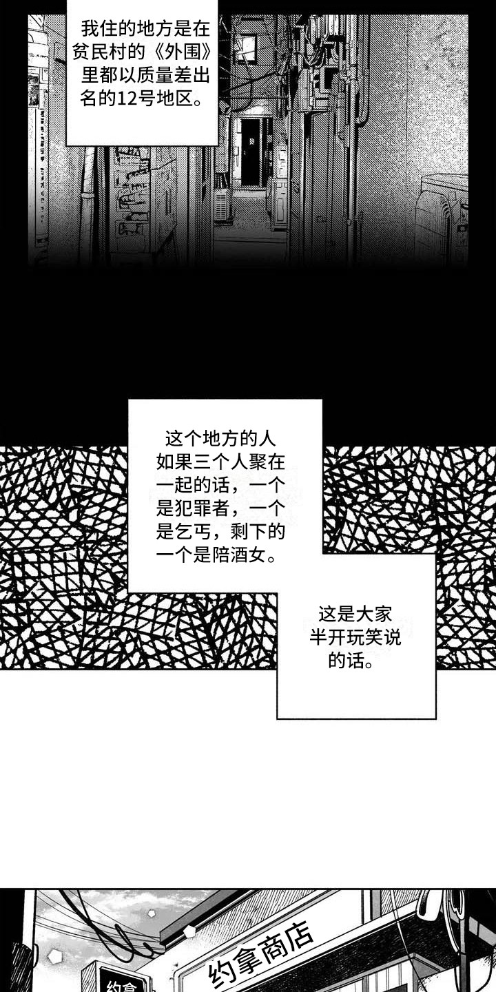 《为你倾心》漫画最新章节第1章：贫民街免费下拉式在线观看章节第【14】张图片