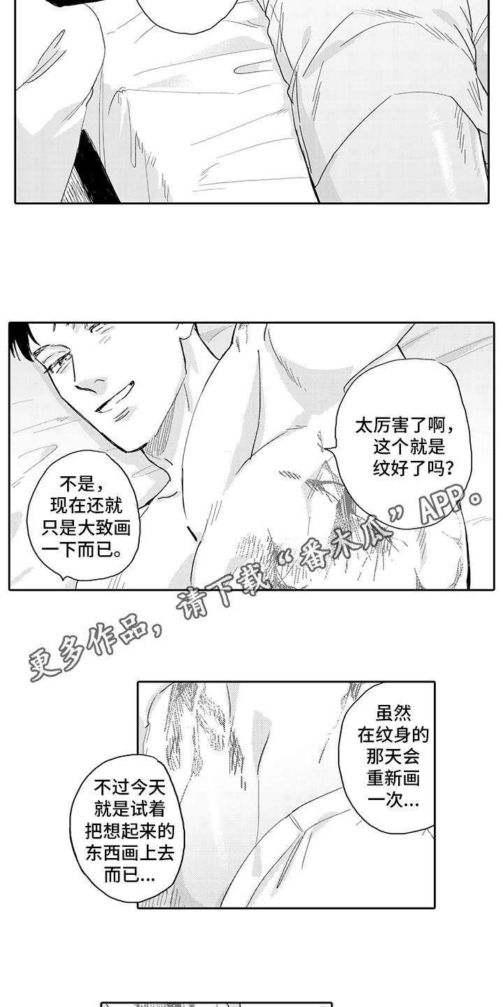 《刻画心声》漫画最新章节第11章：草图免费下拉式在线观看章节第【8】张图片